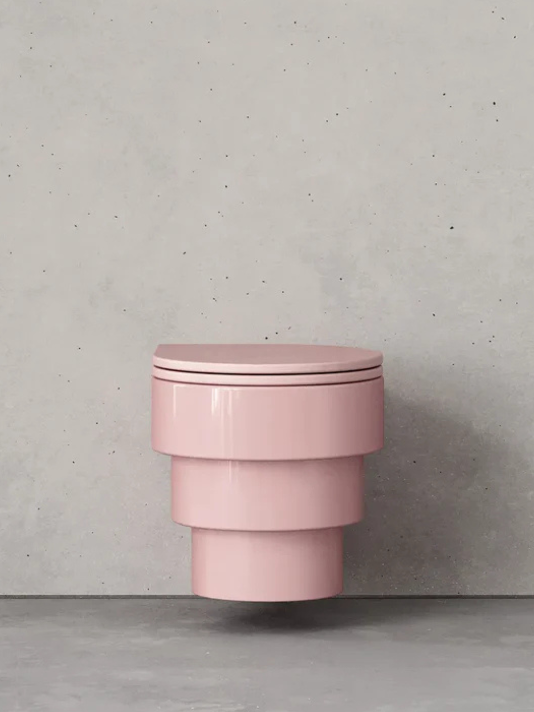 Trone Callipyge wandtoilet roze keramiek