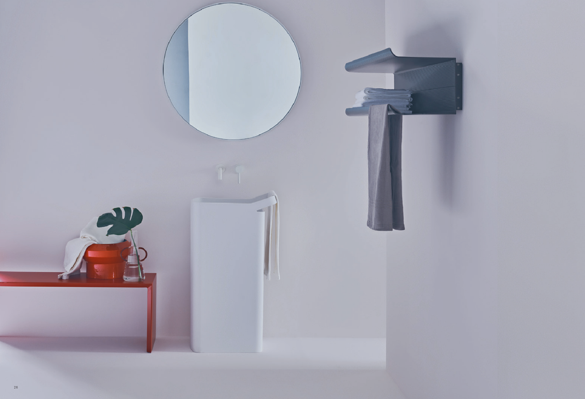 Badkamer met vloerverwarming en Tubes handdoekradiator gecombineerd