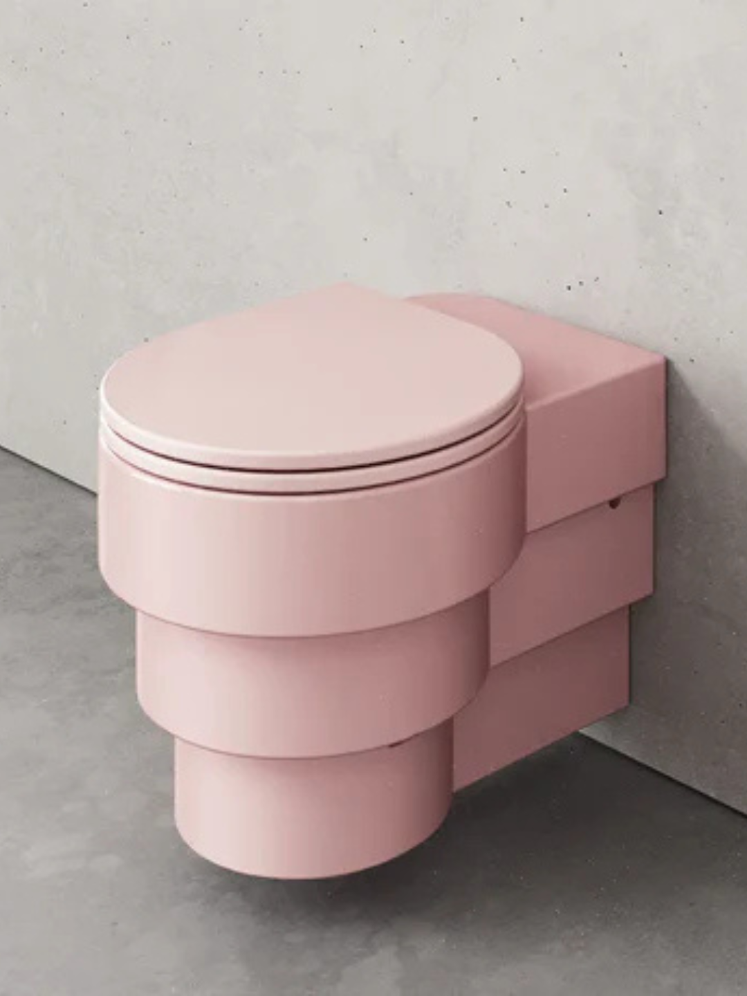 Trone Callipyge wandtoilet roze keramiek