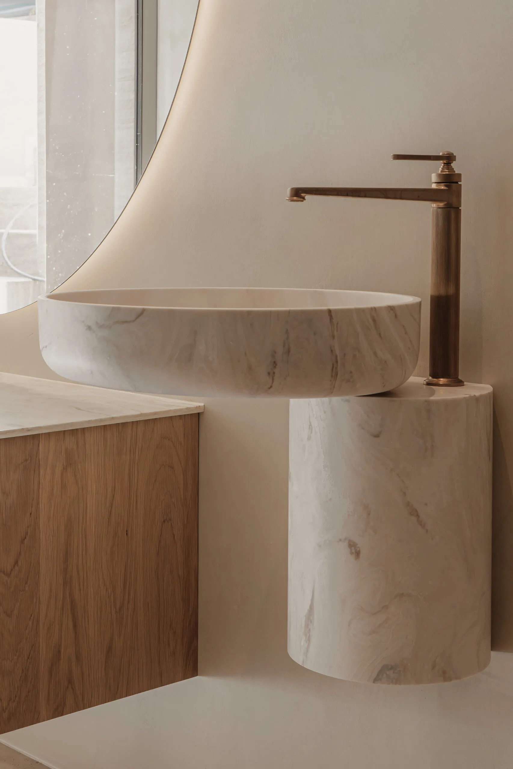 Gessi Venti20 wastafelkranen Warm Bronze PVD