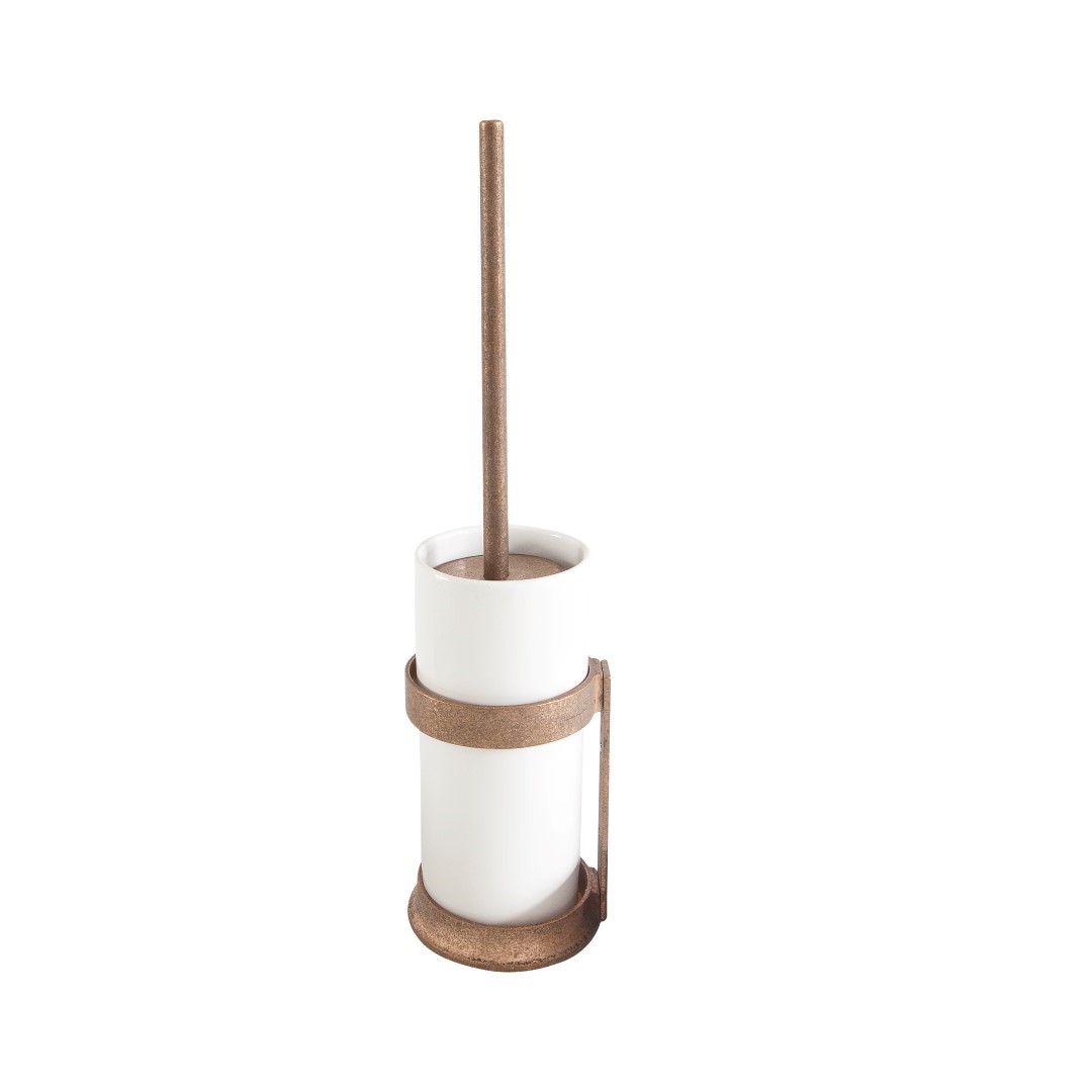 Stuk Toiletborstelhouder "White Pot" Ruw Brons (Rb)