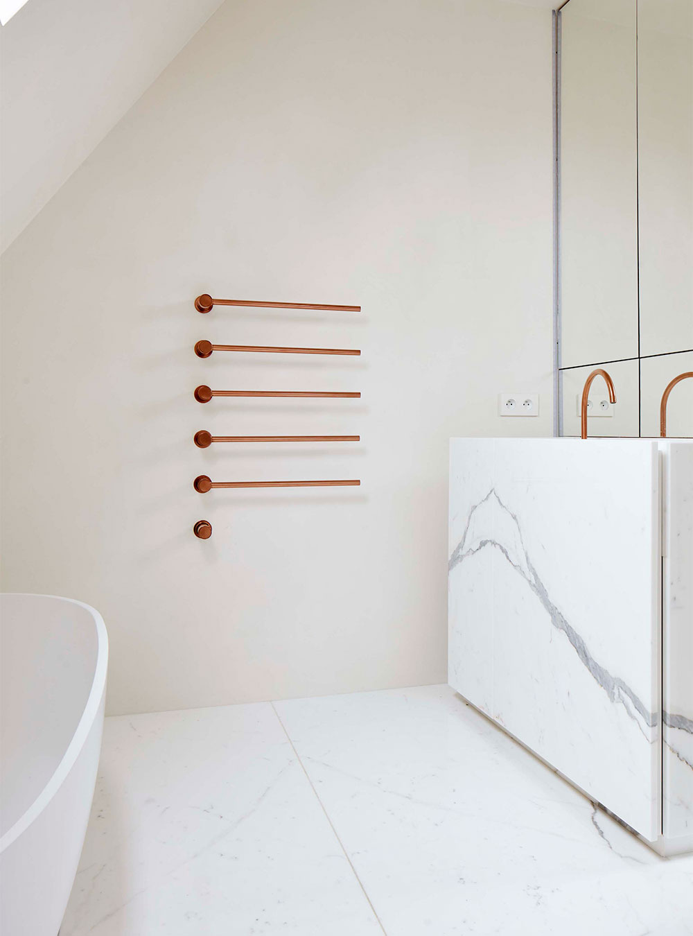 VOLA T39EL/5 5-stangen handdoekwarmer elektrisch