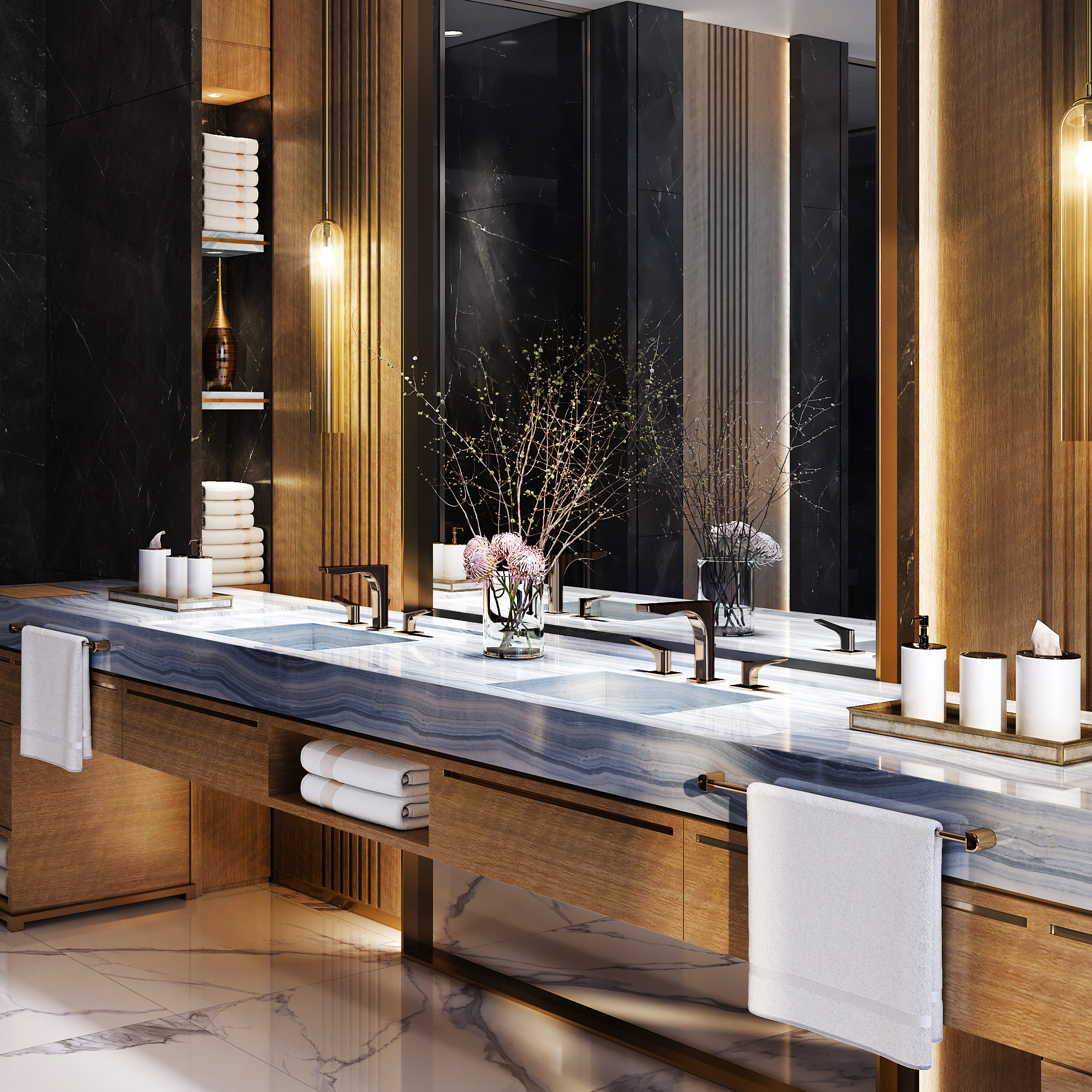 GESSI Rilievo 3-gats wastafelmengkraan