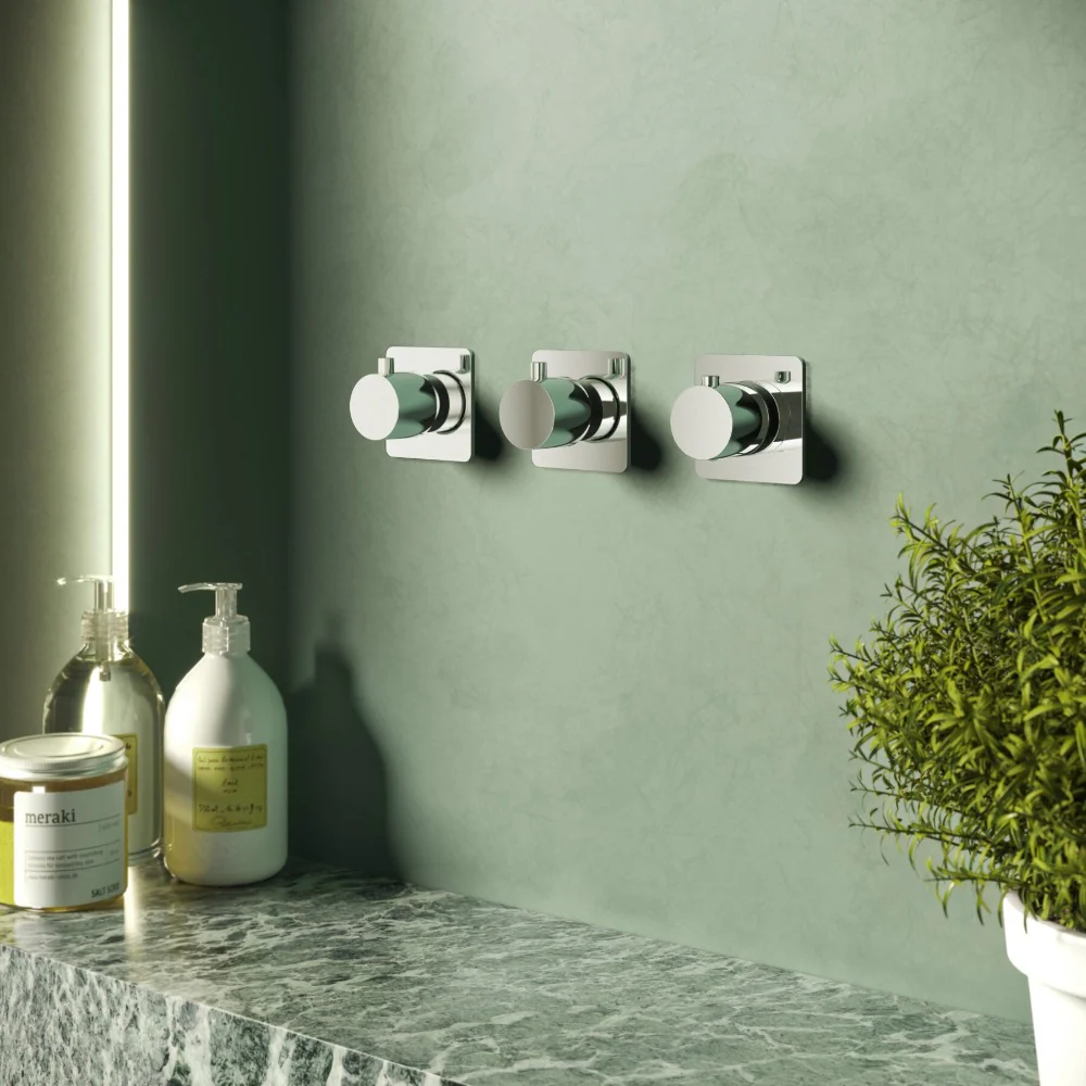 Hotbath Gal GL7067 inbouw douchethermostaat met 2 stopkranen