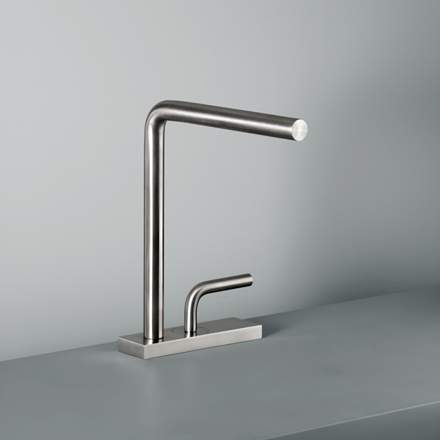 Quadro Design hoge wastafelkraan RVS Levo