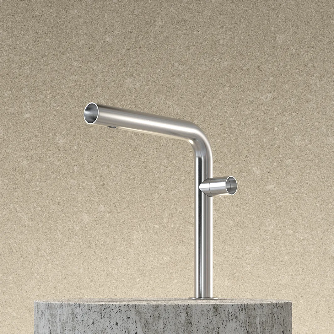 Trone Mage Opbouw wastafelmengkraan met rechte uitloop