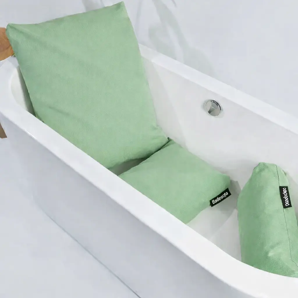 Badesofa complete badkussen set Groen