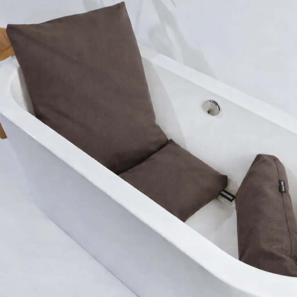 Badesofa complete badkussen set Mokka