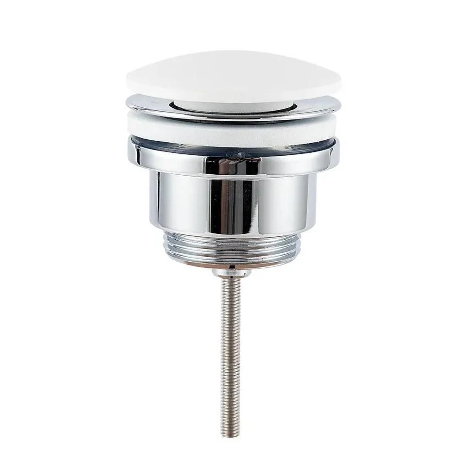 Ideavit Pop-Up Afvoerplug Gebogen afdekking Mat Wit