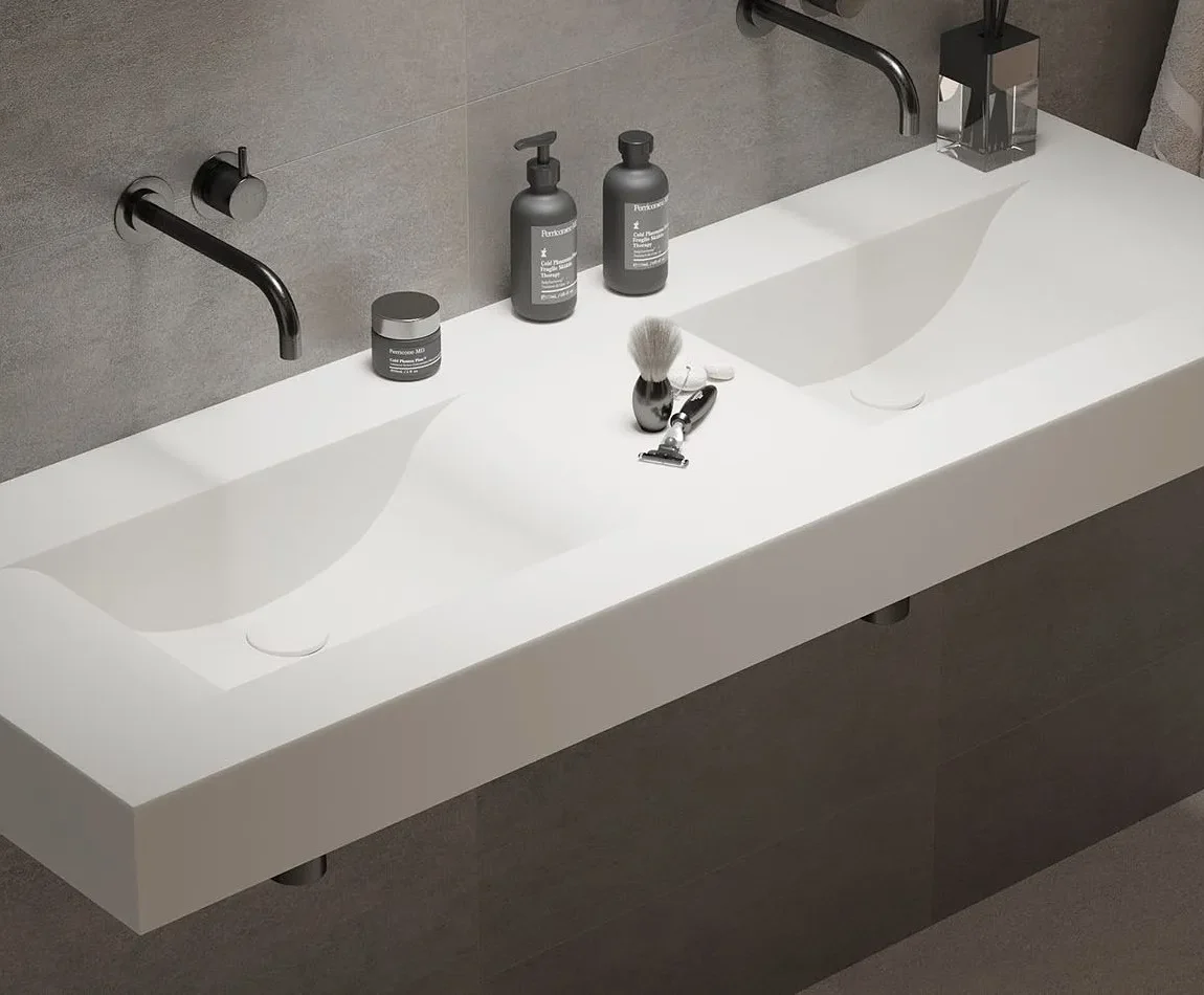 Ideavit Solidvolo 140D Mat Wit Wastafel