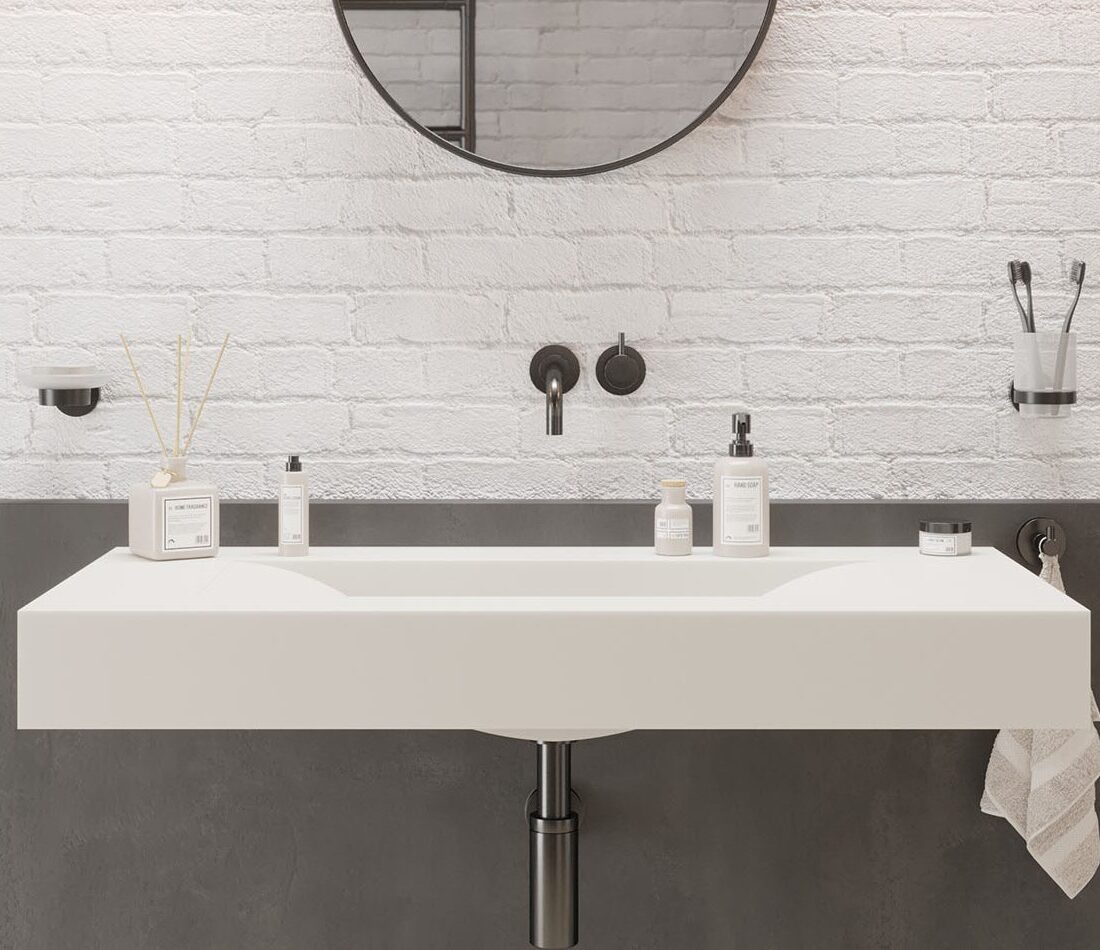 Ideavit SolidVolo Mat Wit Wastafel