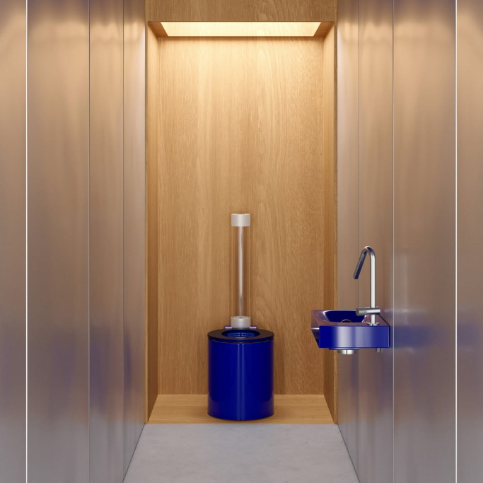 Trone Icone Blauw Staandtoilet