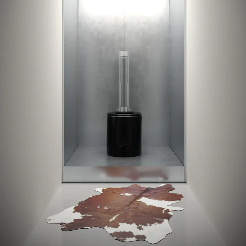 Trone Icone Zwart Staandtoilet