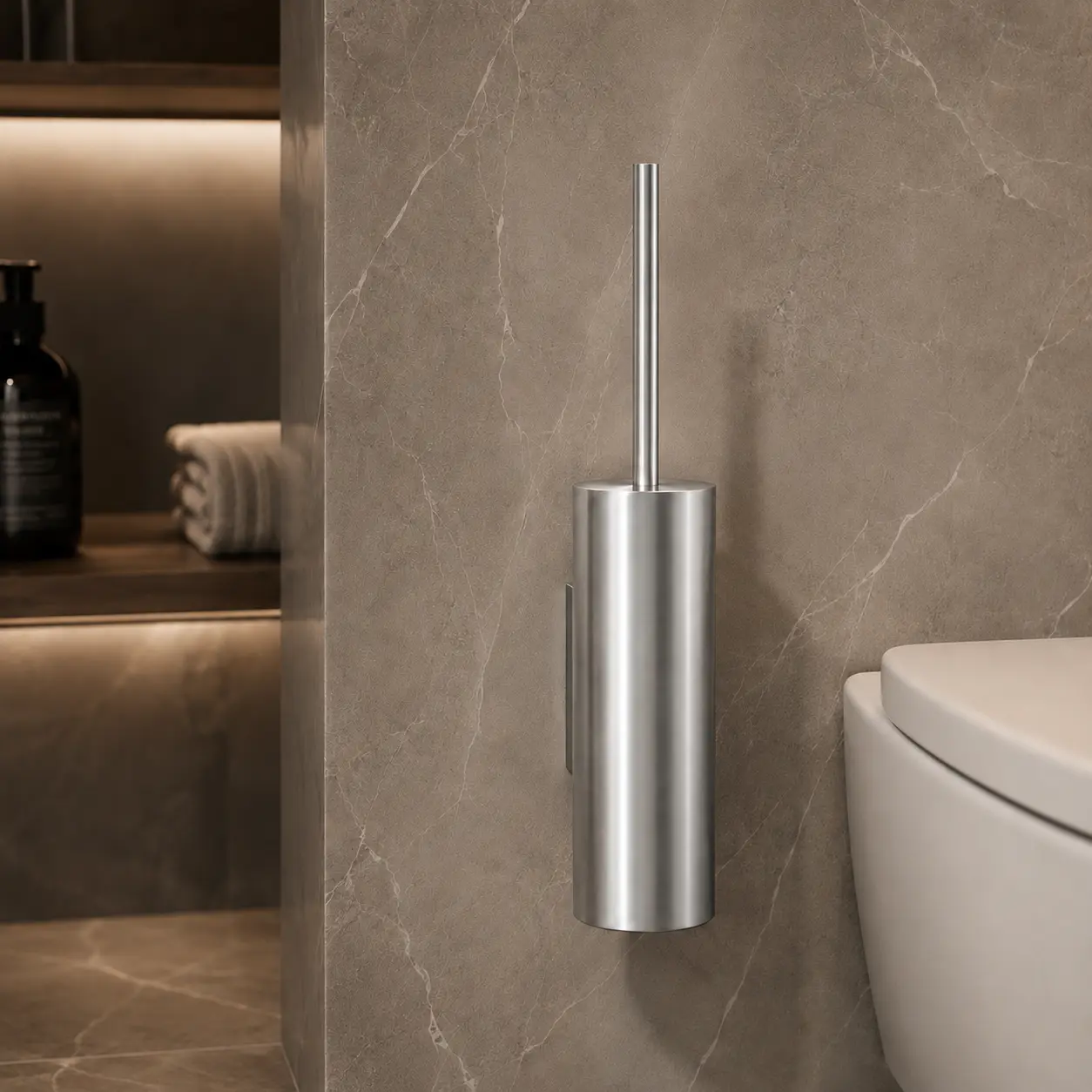 Linki Linea wand toiletborstel met houder