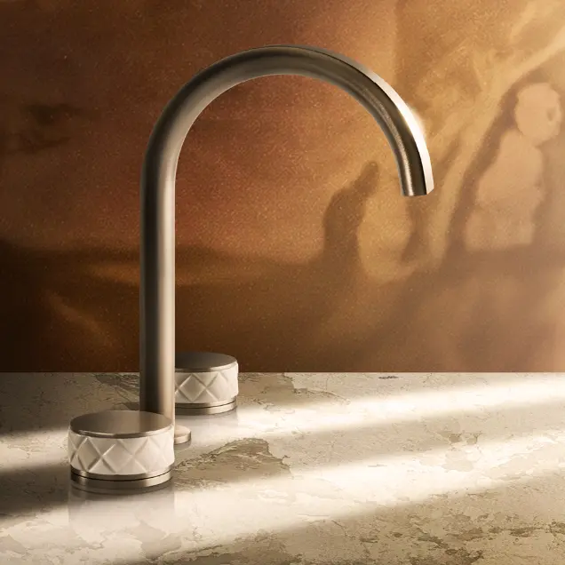 GESSI Pelle Tressé 3-gats opbouw wastafelmengkraan
