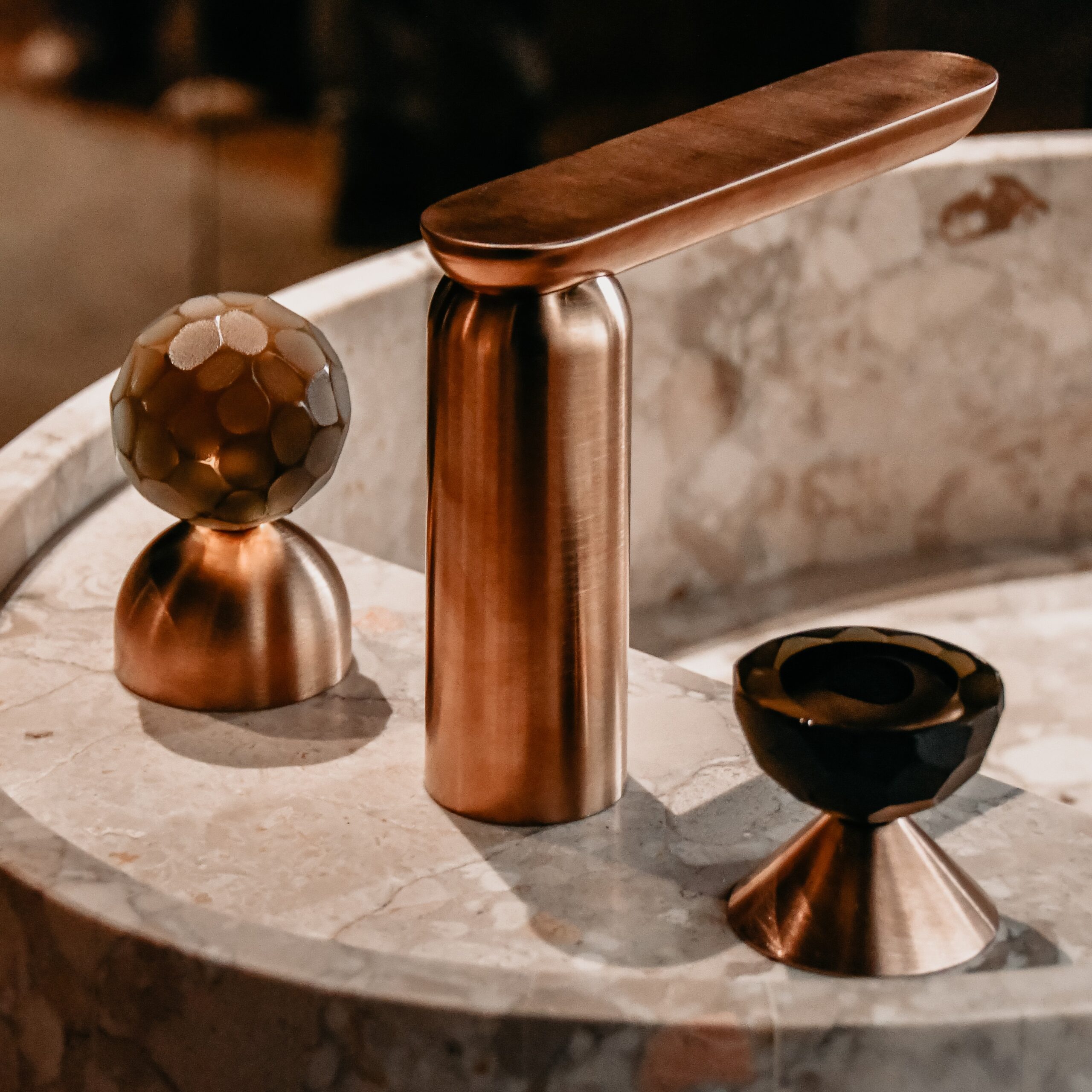 GESSI Perle 3-gats opbouw wastafelmengkraan