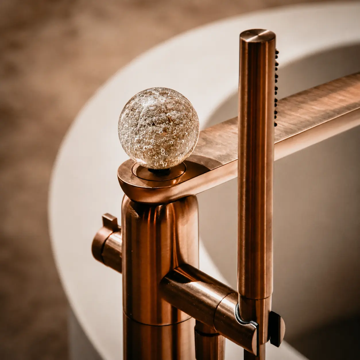 GESSI Perle Vrijstaande badmengkraan met handdouche