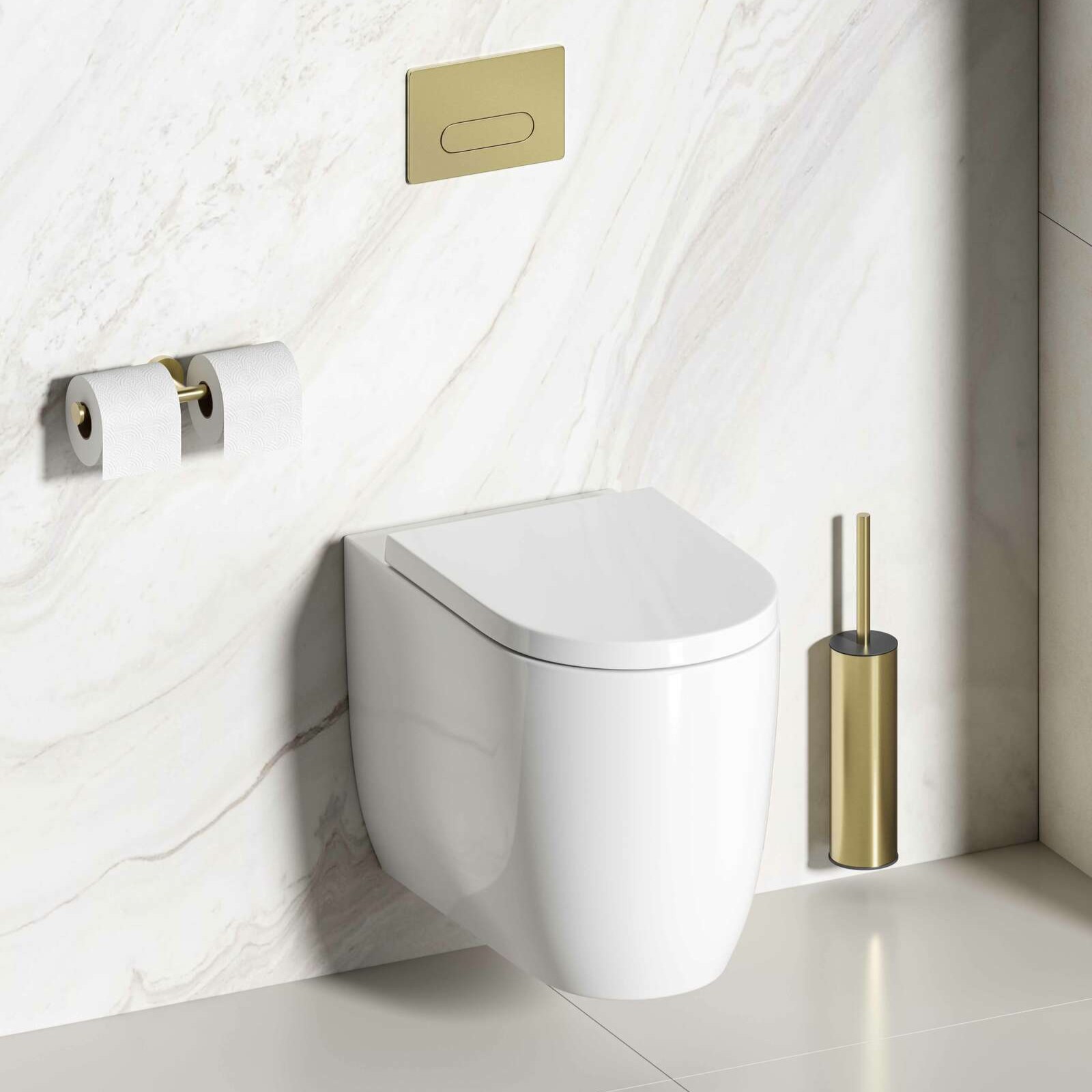 Luca Sanitair Dubbele toiletrolhouder
