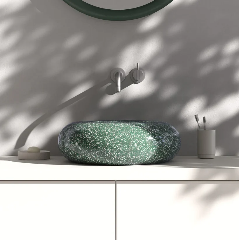 Trone Orbe handwasbak keramiek compact model